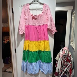 Crown & Ivy Colorblock Maxi Dress